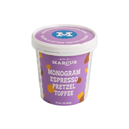 Monogram Espresso Toffee Pretzel Pint (YYC)