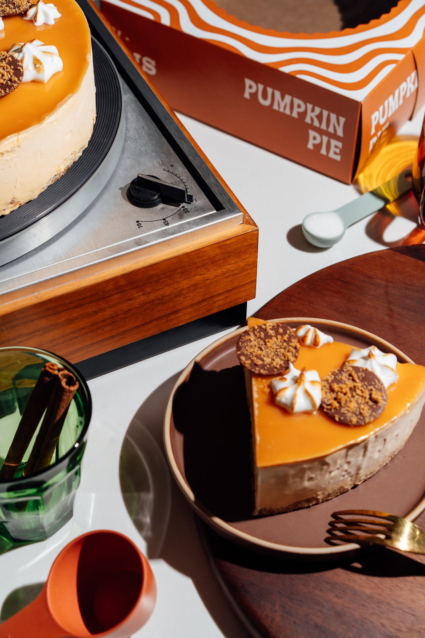 Pumpkin S'mores Ice Cream Cake