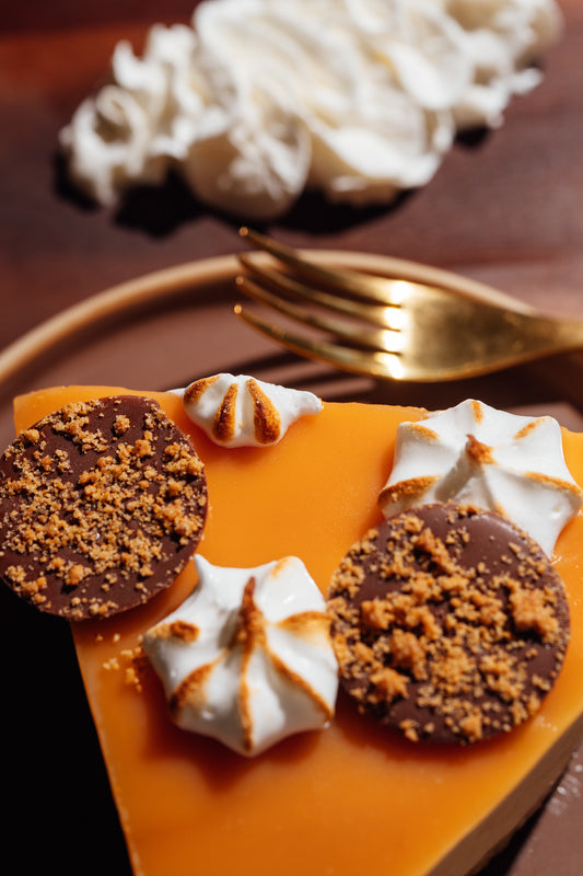Pumpkin S'mores Ice Cream Cake